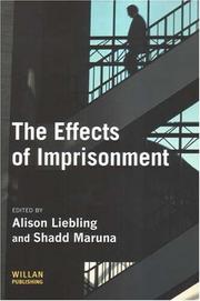 Cover of: The Effects of Imprisonment (Cambridge Criminal Justice) by 