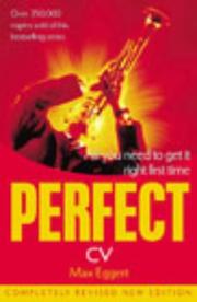 Cover of: Perfect CV by Max Eggert        