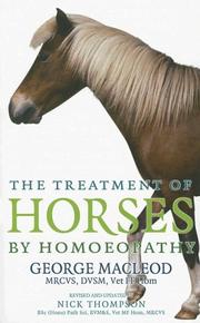 Cover of: Treatment of Horses by Homoeopathy