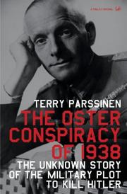 Cover of: The Oster Conspiracy of 1938 by Terry Parssinen