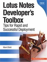 Cover of: Lotus(R) Notes(R) Developer's Toolbox by Mark Elliott
