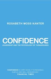 Cover of: Confidence by Rosabeth Moss Kanter