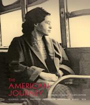 Cover of: The American Journey by David R. Goldfield, Carl Abbott, Virginia Anderson, Jo Ann Argersinger, Peter Argersinger, William Barney, Robert Weir