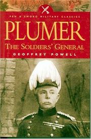 Cover of: PLUMER by Geoffrey Powell