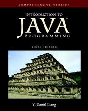 Cover of: Introduction to Java Programming-Comprehensive Version (6th Edition)