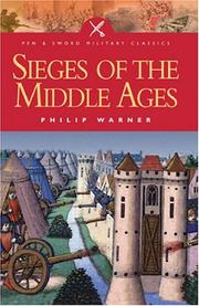 Cover of: SIEGES OF THE MIDDLE AGES (Pen and Sword Military Classics)