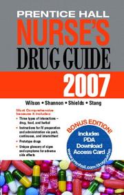 Cover of: Prentice Hall Nurse's Drug Guide 2007 (Prentice Hall Nurse's Drug Guide (Retail Edition))