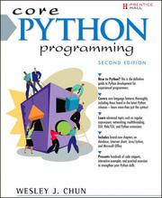 Cover of: Core Python Programming (2nd Edition) (Core Series) | Wesley J. Chun