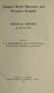 Medical report by Glasgow Royal Maternity and Women's Hospital (Glasgow, Scotland)
