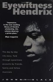 Cover of: Eyewitness Hendrix by Johnny Black