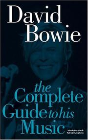 Cover of: David Bowie by David Buckley