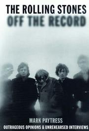 Cover of: The "Rolling Stones" Off the Record