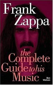 Cover of: Frank Zappa by Ben Watson