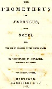 Cover of: The Prometheus of Æschylus by Aeschylus