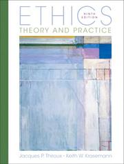 Front cover of Ethics by Jacques Thiroux