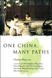 Cover of: One China, Many Paths by Chaohua Wang