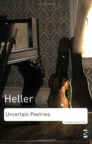 Cover of: Uncertain Poetries (Reconstruction)