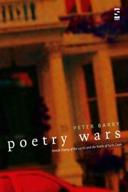 Cover of: Poetry Wars (Salt Studies in Contemporary Poetry S.) by Peter Barry