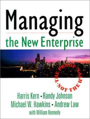 Cover of: Managing the New Enterprise: The Proof, Not the Hype