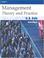 Cover of: Management Theory and Practice