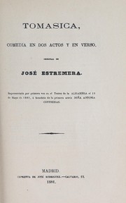 Cover of: Tomasica: comedia en dos actos y en verso
