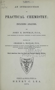 Cover of: An introduction to practical chemistry by John Eddowes Bowman