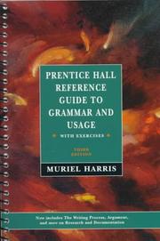 Cover of: Prentice Hall reference guide to grammar and usage by Muriel Harris