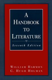 Cover of: A handbook to literature by William Harmon