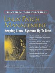 Cover of: Linux(R) Patch Management by Michael Jang, Michael Jang