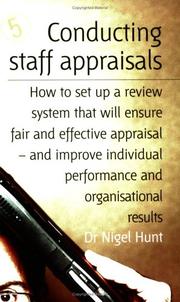 Cover of: Conducting Staff Appraisals by Nigel Hunt