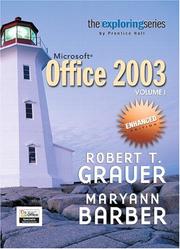 Cover of: Exploring Microsoft Office 2003 Enhanced Edition- Adhesive by Robert T. Grauer, Maryann Barber