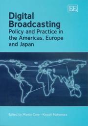 Cover of: Digital broadcasting by edited by Martin Cave and Kiyoshi Nakamura.