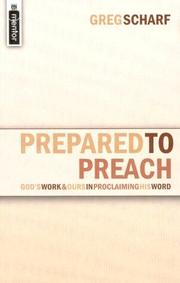 Cover of: Prepared to Preach: God's Work and Ours in Proclamation