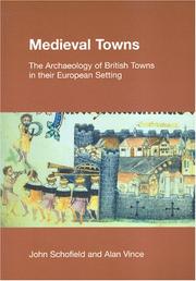 Cover of: Medieval Towns: The Archaeology of British Towns in Their European Setting (Studies in the Archaeology of Medieval Europe) (Studies in the Archaeology of Medieval Europe)