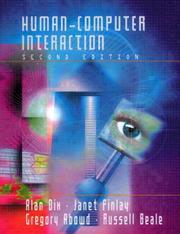 Cover of: Human-computer interaction by Alan J. Dix ... [et al.].