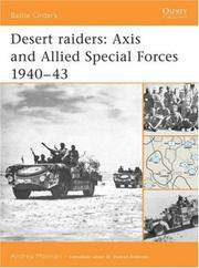 Cover of: Desert raiders: Axis and Allied Special Forces 1940-43 (Battle Orders)