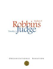 Cover of: Organizational behavior by Stephen P. Robbins