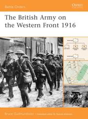 Cover of: The British Army on the Western Front 1916 (Battle Orders)