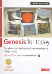 Cover of: Genesis for Today by Andy McIntosh