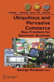Cover of: Ubiquitous and Pervasive Commerce: New Frontiers for Electronic Business (Computer Communications and Networks)