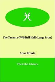 Cover of: The Tenant of Wildfell Hall | Anne BrontГ«