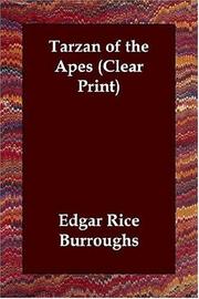 Cover of: Tarzan of the Apes (Clear Print) by Edgar Rice Burroughs