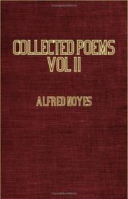 Cover of: Collected Poems of Alfred Noyes