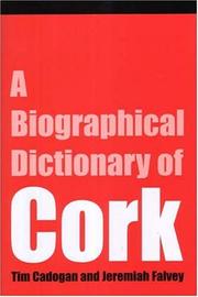 Cover of: A Bioigraphical Dictionary of Cork