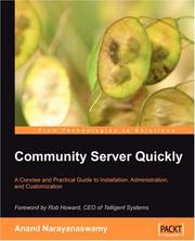 Community Server Quickly by Anand Narayanaswamy