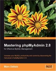 Cover of: Mastering phpMyAdmin for Effective MySQL Management 2e