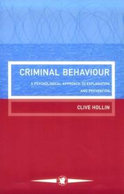 Cover of: Criminal Behaviour | Clive Hollin Un