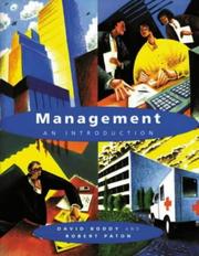 Cover of: Management: an introduction