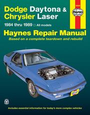 Cover of: Haynes Dodge Daytona and Chrysler Laser, 1984-1989