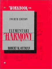 Cover of: Workbook for Elementary Harmony | Robert W. Ottman